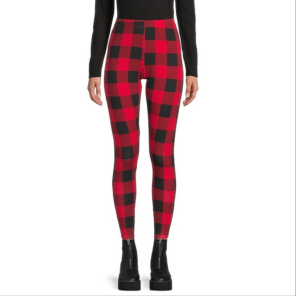 Plaid ankle legging